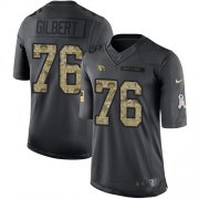 Wholesale Cheap Nike Cardinals #76 Marcus Gilbert Black Men's Stitched NFL Limited 2016 Salute to Service Jersey