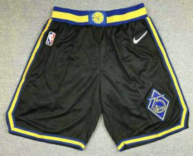 Wholesale Cheap Men\'s Golden State Warriors Black 2022 Nike City Edition Stitched Swingman Shorts
