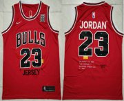 Wholesale Cheap Men's Chicago Bulls #23 Michael Jordan Red 85 Anniversary Nike Swingman Jersey