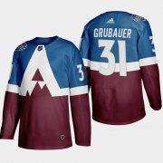 Wholesale Cheap Adidas Colorado Avalanche #31 Philipp Grubauer Men's 2020 Stadium Series Burgundy Stitched NHL Jersey