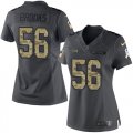 Wholesale Cheap Nike Seahawks #56 Jordyn Brooks Black Women's Stitched NFL Limited 2016 Salute to Service Jersey