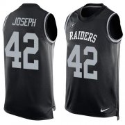 Wholesale Cheap Nike Raiders #42 Karl Joseph Black Team Color Men's Stitched NFL Limited Tank Top Jersey