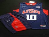 Wholesale Cheap 2012 Olympics Team USA 10 Kobe Bryant Blue Basketball Suit