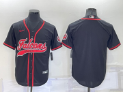 Wholesale Cheap Men's Atlanta Falcons Blank Black Stitched MLB Cool Base Nike Baseball Jersey