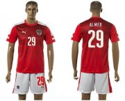 Wholesale Cheap Austria #29 Almer Red Home Soccer Country Jersey