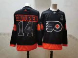 Wholesale Cheap Men's Philadelphia Flyers #14 Sean Couturier Black Adidas 2020-21 Stitched NHL Jersey