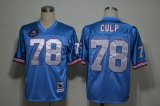 Wholesale Cheap Mitchell And Ness Oilers #78 Curley Culp Baby Blue Stitched Throwback NFL Jersey