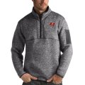 Wholesale Cheap Tampa Bay Buccaneers Antigua Fortune Quarter-Zip Pullover Jacket Charcoal