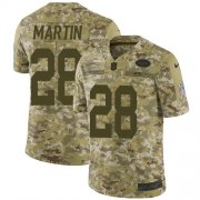 Wholesale Cheap Nike Jets #28 Curtis Martin Camo Men's Stitched NFL Limited 2018 Salute To Service Jersey