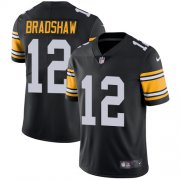 Wholesale Cheap Nike Steelers #12 Terry Bradshaw Black Alternate Youth Stitched NFL Vapor Untouchable Limited Jersey
