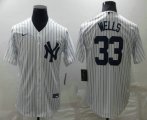 Wholesale Cheap Men's New York Yankees #33 Austin Wells White Cool Base Stitched Baseball Jersey