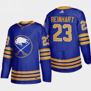 Cheap Buffalo Sabres #23 Sam Reinhart Men's Adidas 2020-21 Home Authentic Player Stitched NHL Jersey Royal Blue