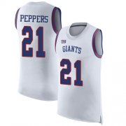 Wholesale Cheap Nike Giants #21 Jabrill Peppers White Men's Stitched NFL Limited Rush Tank Top Jersey