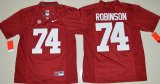 Wholesale Cheap Men's Alabama Crimson Tide #74 Cam Robinson Red Limited Stitched College Football Nike NCAA Jersey
