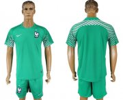 Wholesale Cheap France Blank Green Goalkeeper Soccer Country Jersey