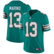 Wholesale Cheap Nike Dolphins #13 Dan Marino Aqua Green Alternate Men's Stitched NFL Vapor Untouchable Limited Jersey