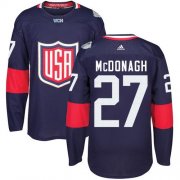 Wholesale Cheap Team USA #27 Ryan McDonagh Navy Blue 2016 World Cup Stitched Youth NHL Jersey