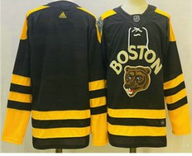 Wholesale Cheap Men\'s Boston Bruins Blank Black 2023 Winter Classic Stitched Jersey