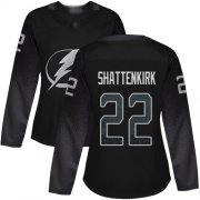 Cheap Adidas Lightning #22 Kevin Shattenkirk Black Alternate Authentic Women's Stitched NHL Jersey