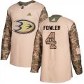 Wholesale Cheap Adidas Ducks #4 Cam Fowler Camo Authentic 2017 Veterans Day Youth Stitched NHL Jersey