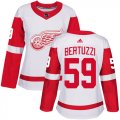 Wholesale Cheap Adidas Red Wings #59 Tyler Bertuzzi White Road Authentic Women's Stitched NHL Jersey