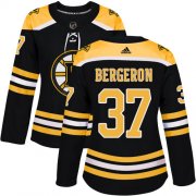 Wholesale Cheap Adidas Bruins #37 Patrice Bergeron Black Home Authentic Women's Stitched NHL Jersey