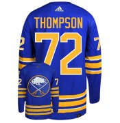 Wholesale Cheap Men's Buffalo Sabres #72 Tage Thompson Blue Stitched Jersey