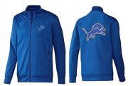 Wholesale Cheap NFL Detroit Lions Team Logo Jacket Blue_1