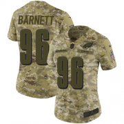 Wholesale Cheap Nike Eagles #96 Derek Barnett Camo Women's Stitched NFL Limited 2018 Salute to Service Jersey