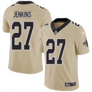 Wholesale Cheap Nike Saints #27 Malcolm Jenkins Gold Youth Stitched NFL Limited Inverted Legend Jersey