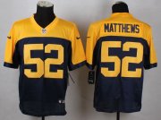 Wholesale Cheap Nike Packers #52 Clay Matthews Navy Blue Alternate Men's Stitched NFL New Elite Jersey