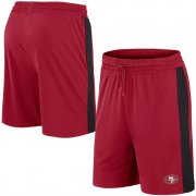 Wholesale Cheap Men's San Francisco 49ers Red Performance Shorts