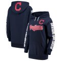 Wholesale Cheap Cleveland Indians G-III 4Her by Carl Banks Women's Extra Innings Pullover Hoodie Navy