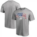 Wholesale Cheap Men's Washington Redskins Pro Line by Fanatics Branded Heathered Gray Banner Wave T-Shirt