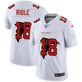 Wholesale Cheap Atlanta Falcons #18 Calvin Ridley White Men's Nike Team Logo Dual Overlap Limited NFL Jersey