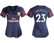 Wholesale Cheap Women's Arsenal #23 Welbeck Away Soccer Club Jersey