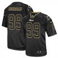 Wholesale Cheap Nike Rams #99 Aaron Donald Lights Out Black Men's Stitched NFL Elite Jersey