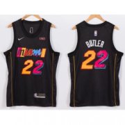 Wholesale Cheap Men's Nike Miami Heat #22 Jimmy Butler NBA Swingman 2021 New City Edition Jersey