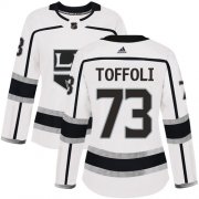 Wholesale Cheap Adidas Kings #73 Tyler Toffoli White Road Authentic Women's Stitched NHL Jersey