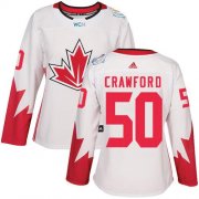 Wholesale Cheap Team Canada #50 Corey Crawford White 2016 World Cup Women's Stitched NHL Jersey