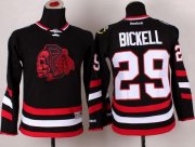 Wholesale Cheap Blackhawks #29 Bryan Bickell Black(Red Skull) 2014 Stadium Series Stitched Youth NHL Jersey