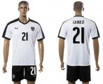 Wholesale Cheap Austria #21 Janko White Away Soccer Country Jersey