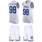 Wholesale Cheap Nike Cowboys #98 Tyrone Crawford White Men's Stitched NFL Limited Tank Top Suit Jersey