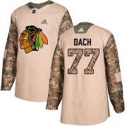Wholesale Cheap Adidas Blackhawks #77 Kirby Dach Camo Authentic 2017 Veterans Day Stitched NHL Jersey