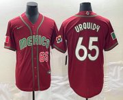 Wholesale Cheap Men's Mexico Baseball #65 Giovanny Gallegos Number 2023 Red World Classic Stitched Jersey1