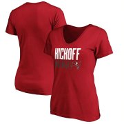 Wholesale Cheap Tampa Bay Buccaneers Fanatics Branded Women's Kickoff 2020 V-Neck T-Shirt Red