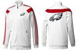 Wholesale Cheap NFL Philadelphia Eagles Team Logo Jacket White_1
