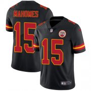 Wholesale Cheap Nike Chiefs #15 Patrick Mahomes Black Youth Stitched NFL Limited Rush Jersey
