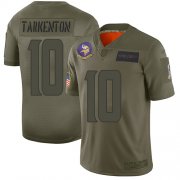 Wholesale Cheap Nike Vikings #10 Fran Tarkenton Camo Men's Stitched NFL Limited 2019 Salute To Service Jersey