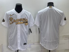 Wholesale Men\'s Atlanta Braves Blank White 2022 All Star Stitched Flex Base Nike Jersey